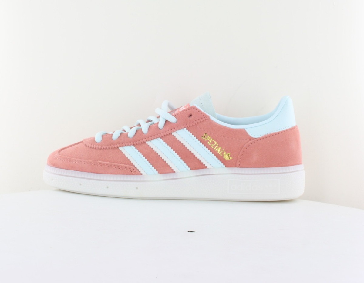 Adidas Spezial rose saumon bleu turquoise blanc