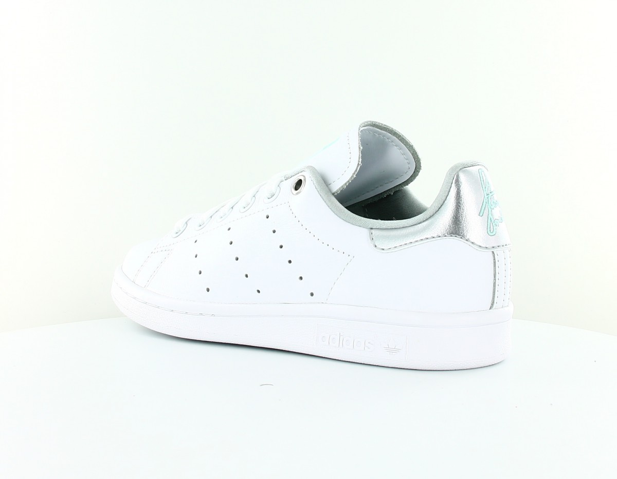 Adidas stan smith blanc argent turquoise