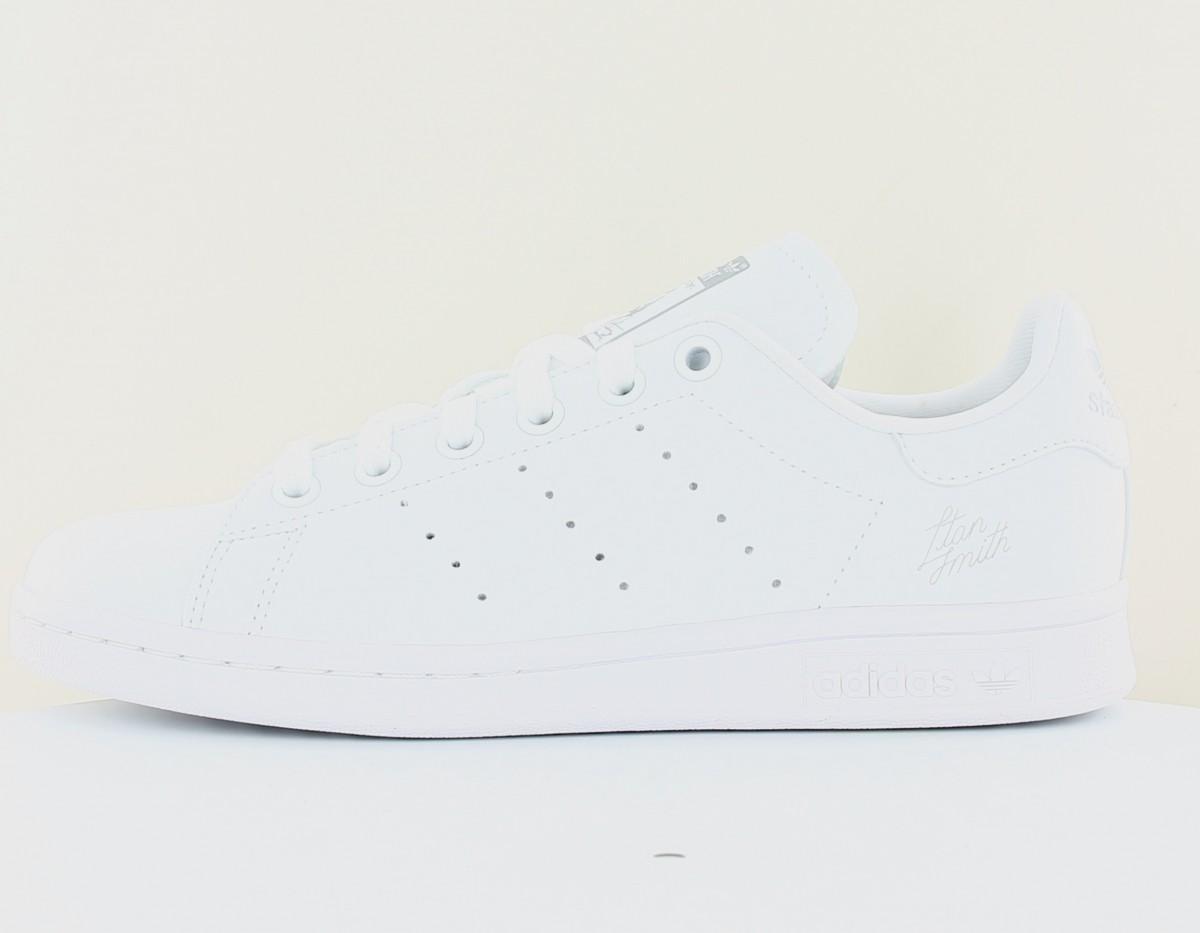 Adidas Stan smith femme blanc argent