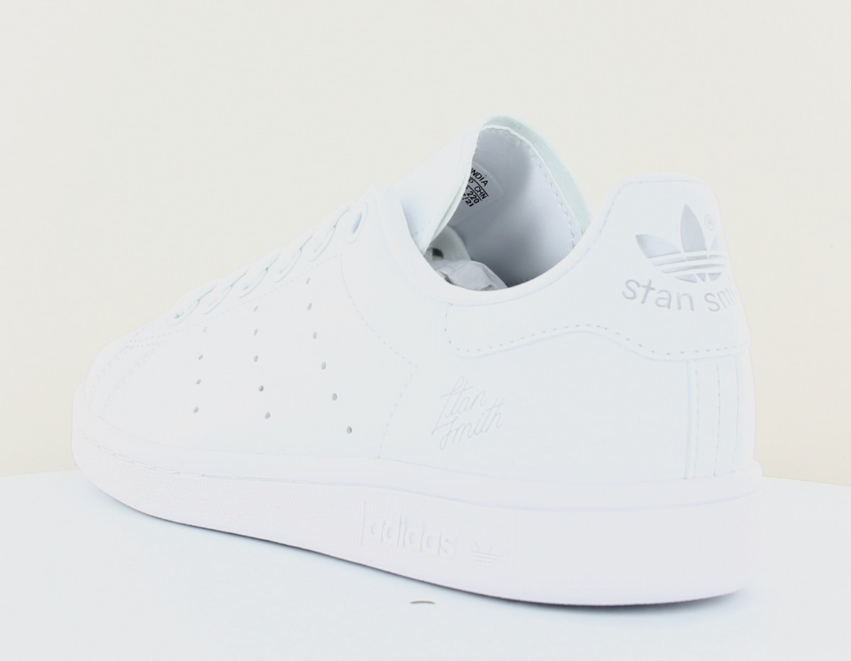 Adidas Stan smith femme blanc argent