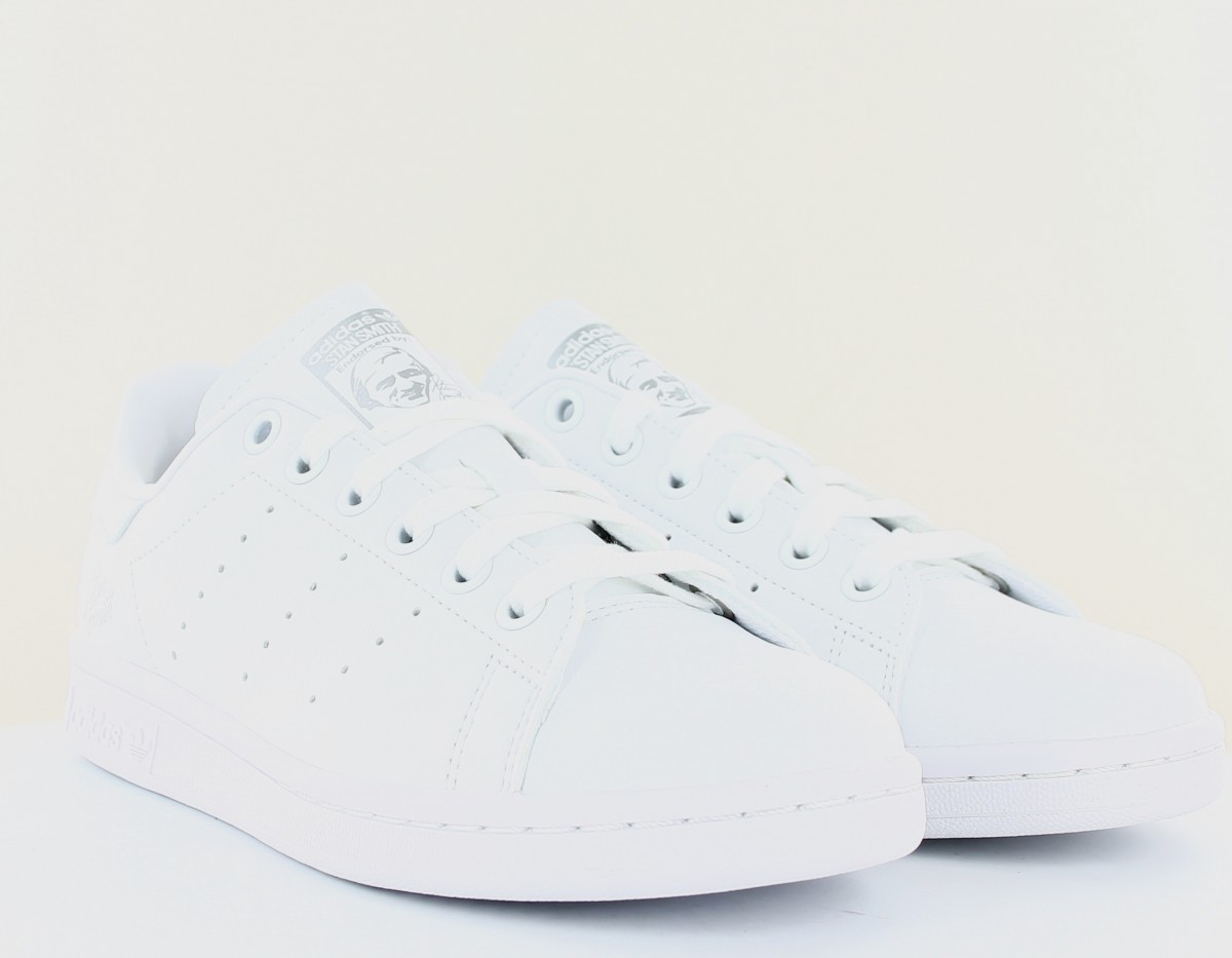 Adidas Stan smith femme blanc argent