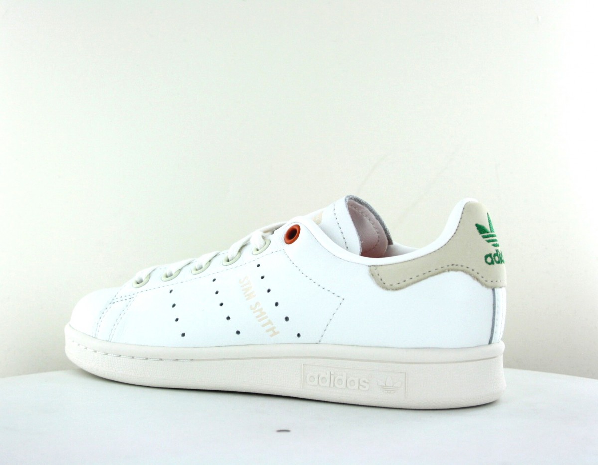 Adidas Stan smith blanc beige bert orange