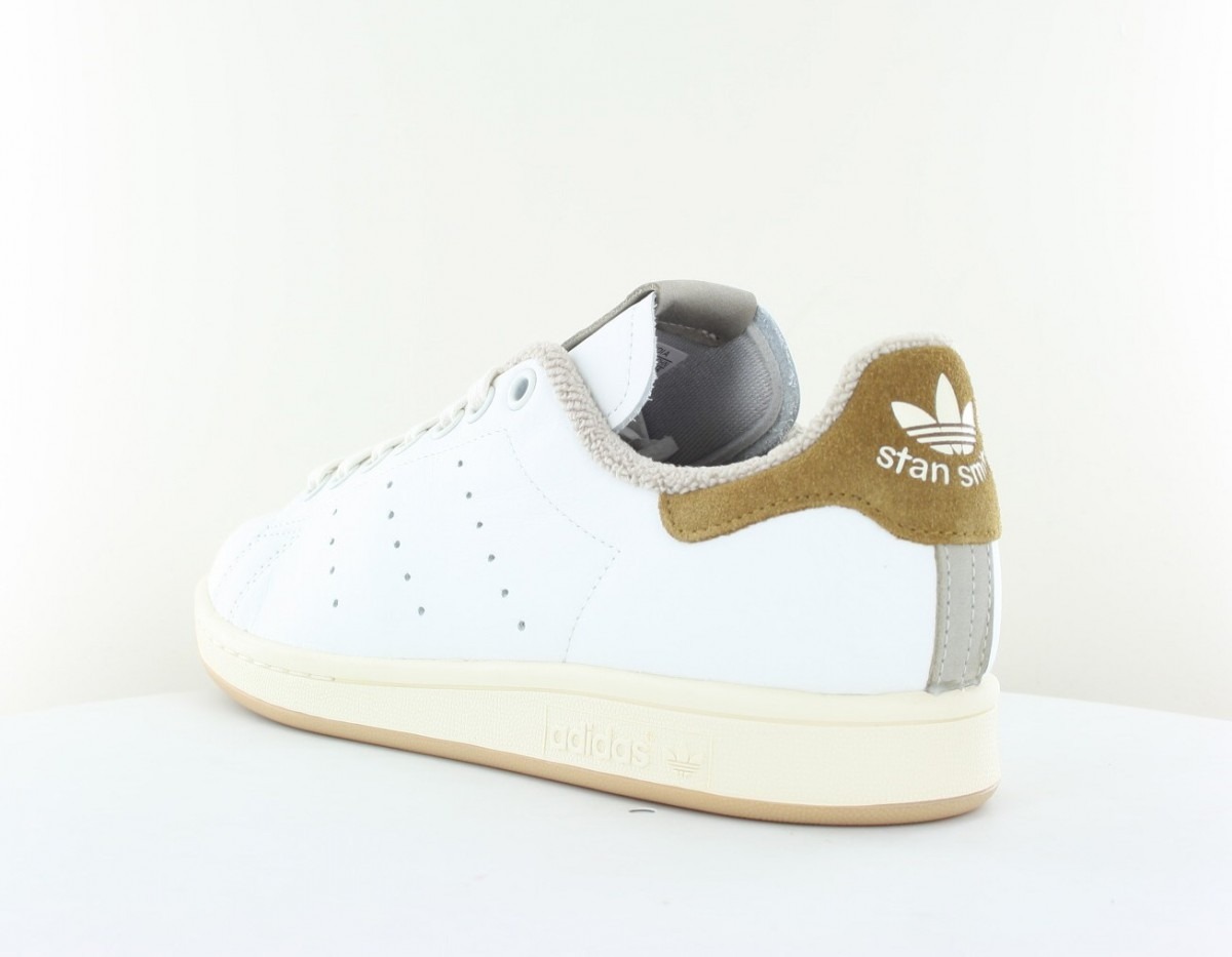 Adidas Stan smith blanc beige gomme