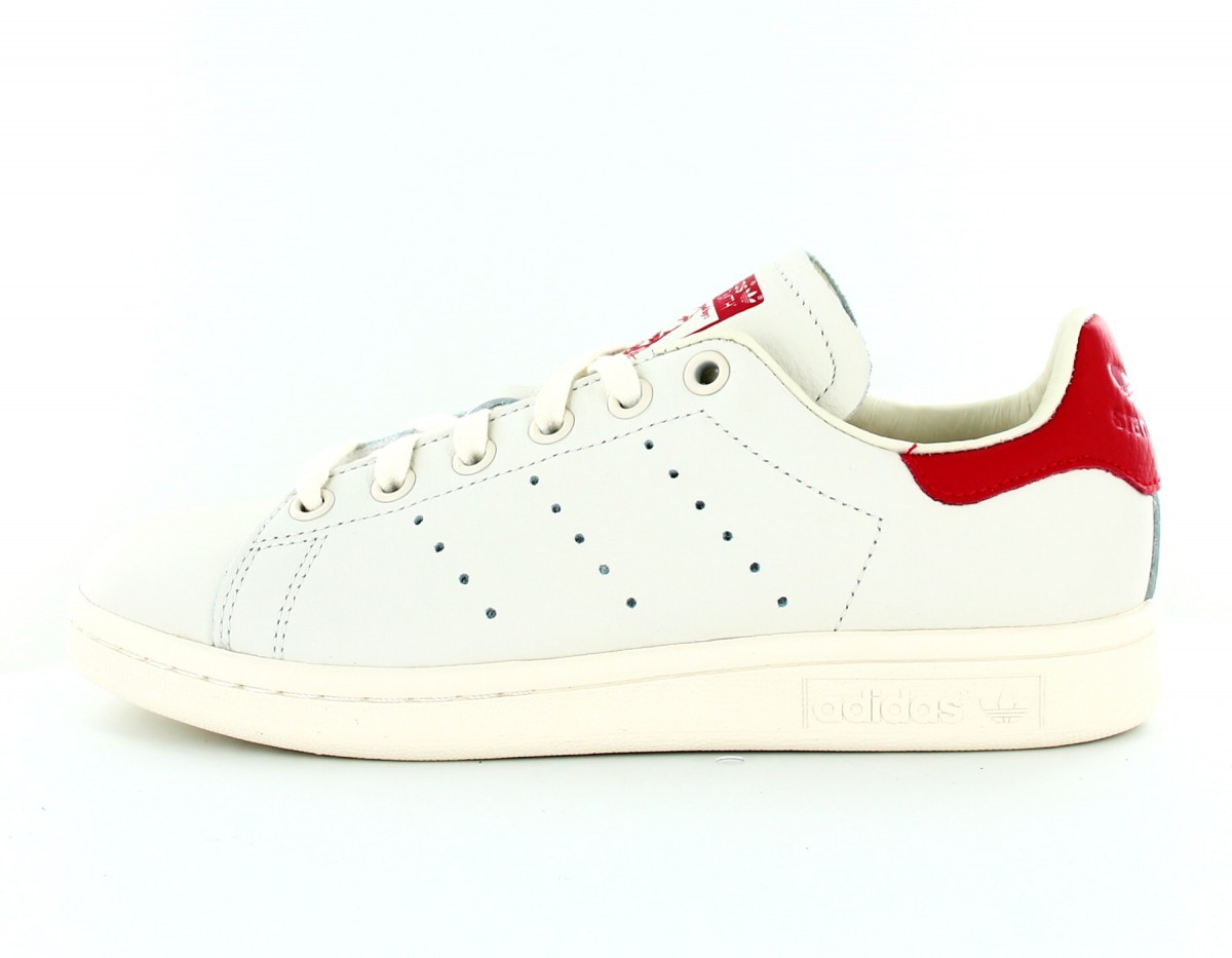 Adidas stan smith blanc-beige-rouge