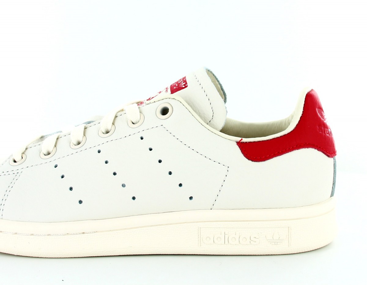 Adidas stan smith blanc-beige-rouge