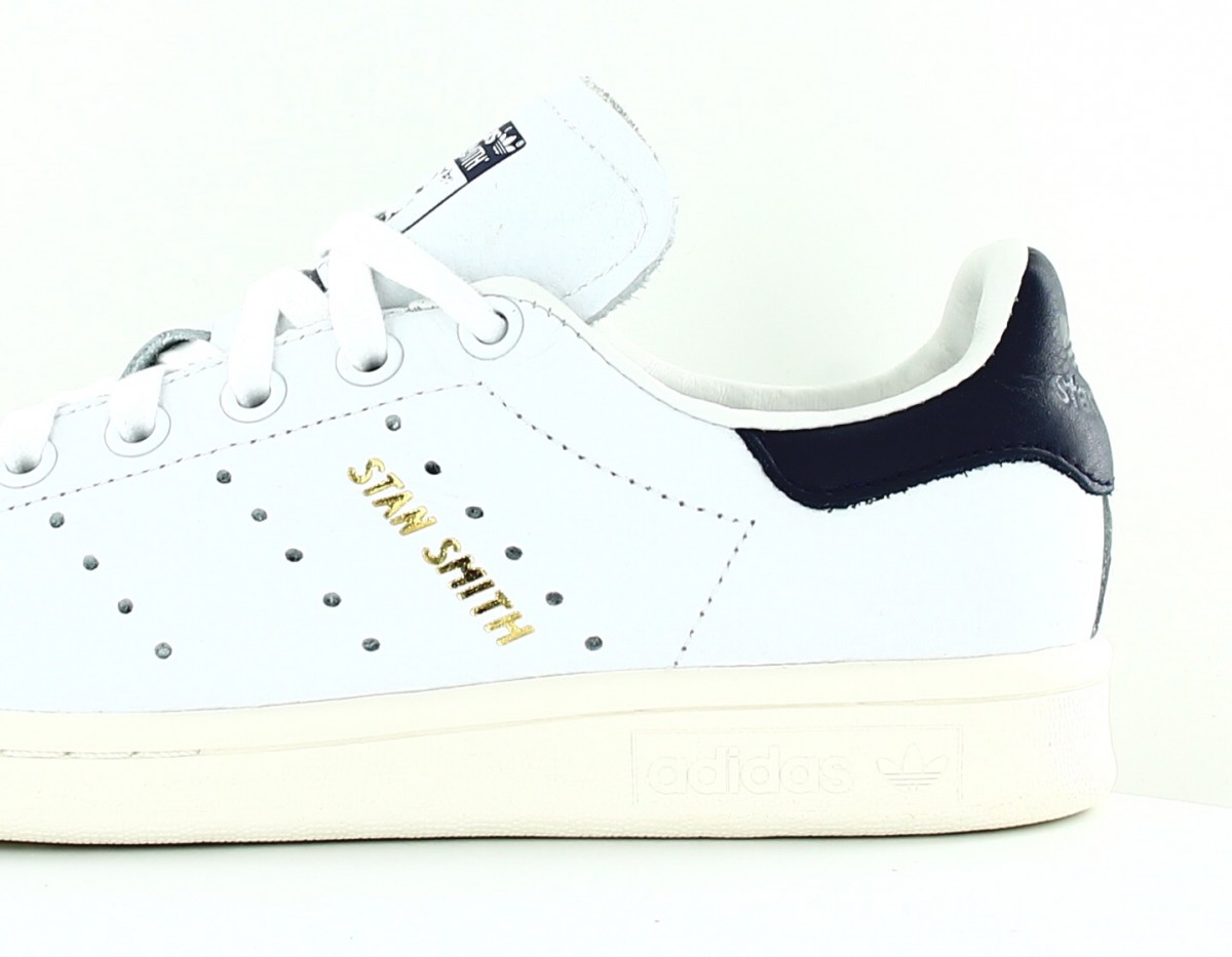 Adidas Stan smith blanc bleu marine or