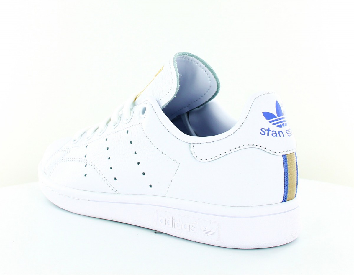 Adidas stan smith blanc-or-bleu