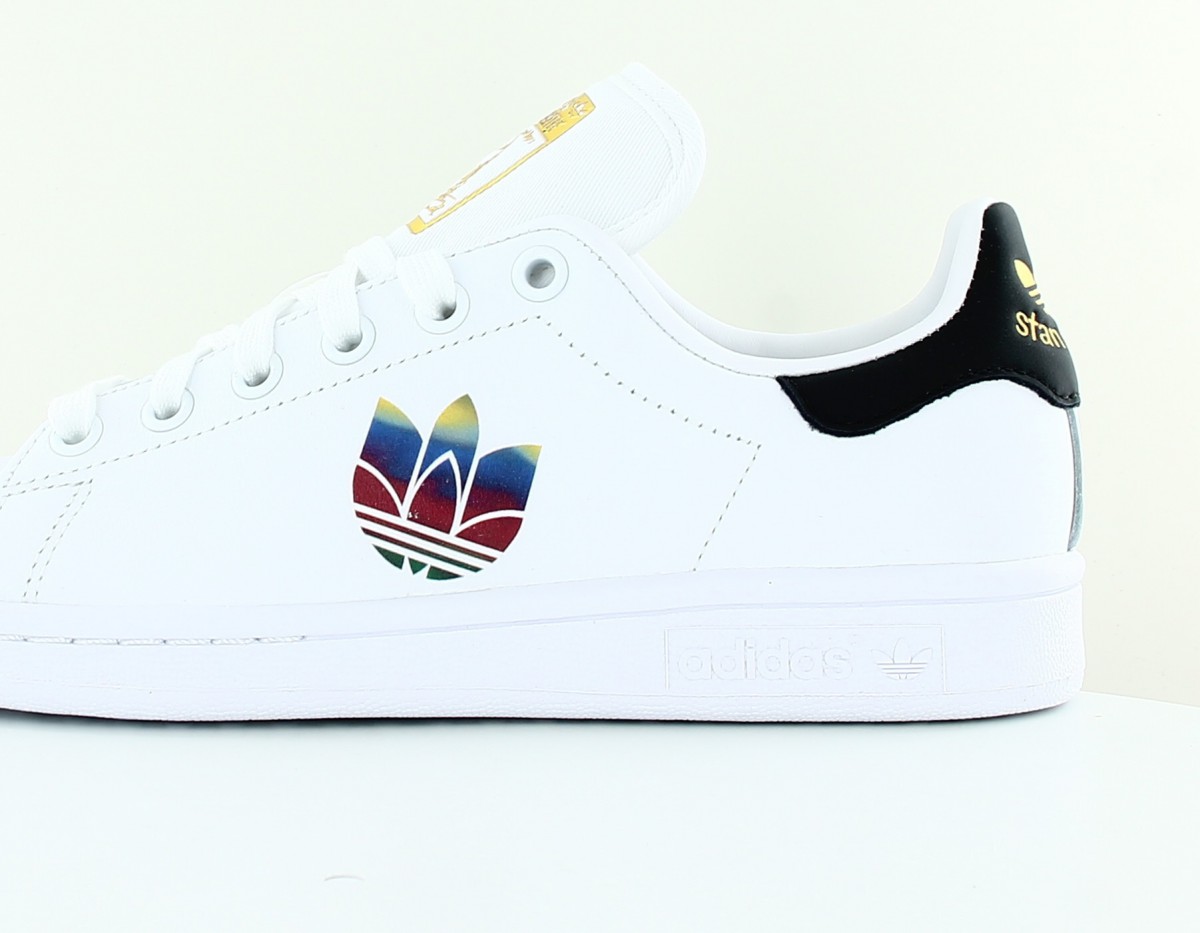 Adidas Stan smith cloud blanc multicolor noir or