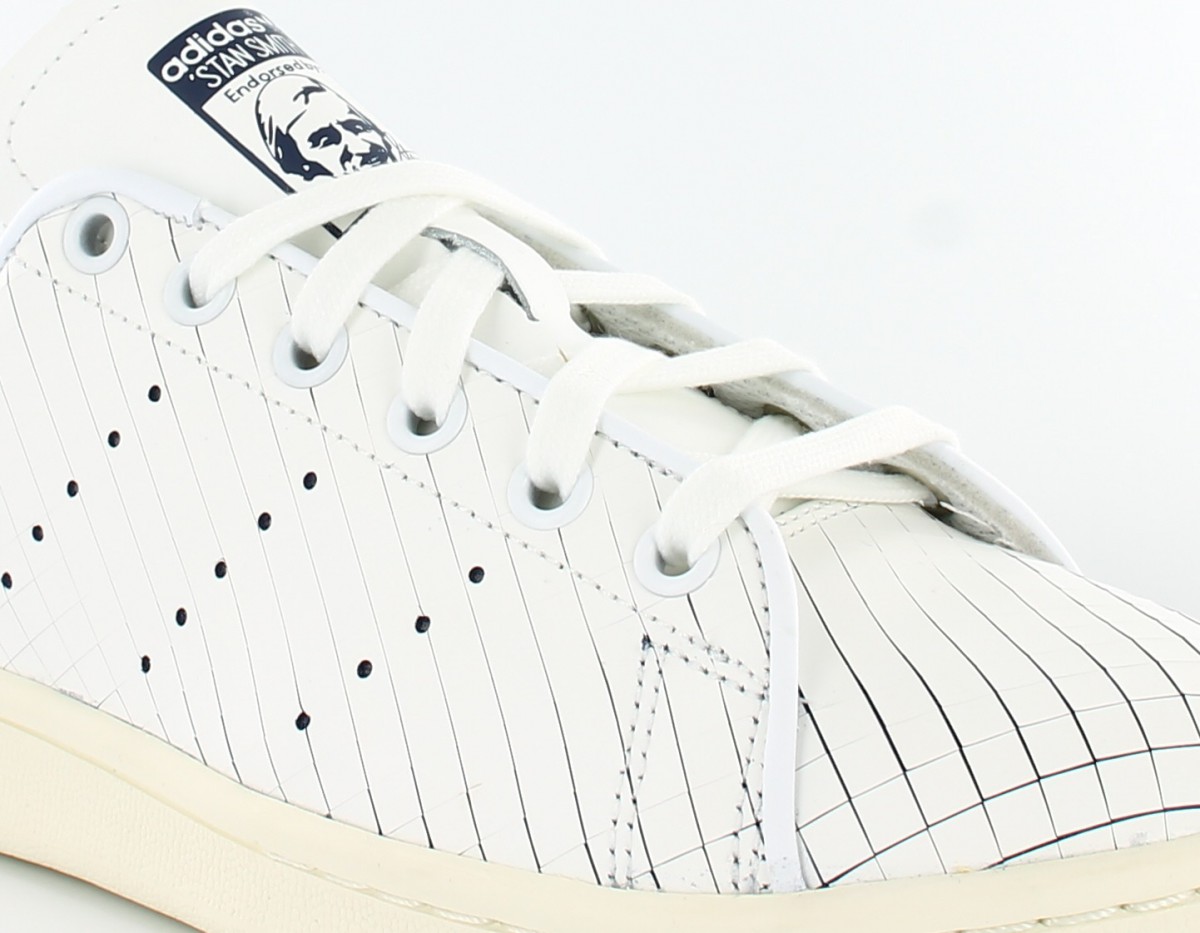 Adidas Stan Smith femme craquelé BLANC/BLEU