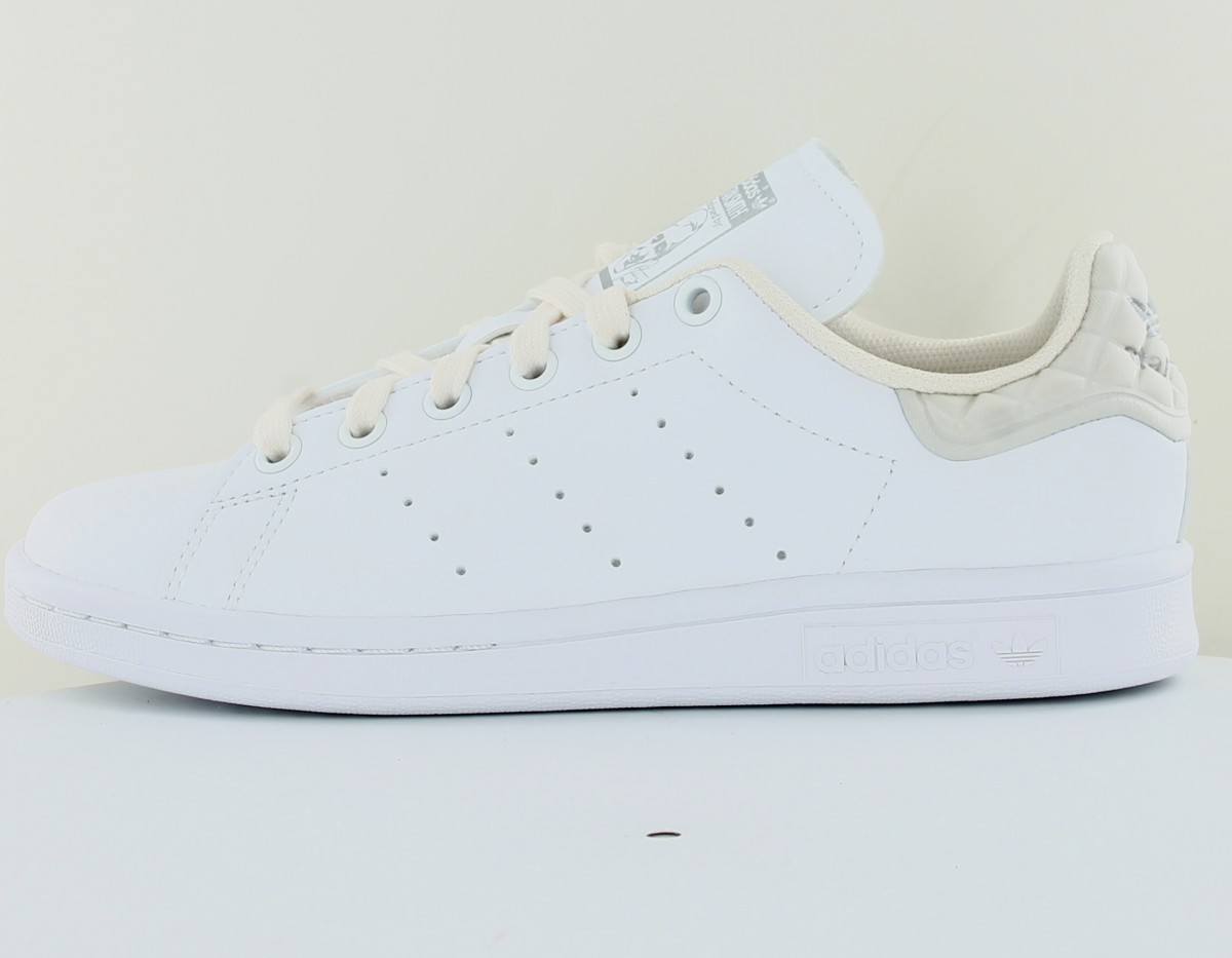 Adidas Stan smith femme blanc beige argent