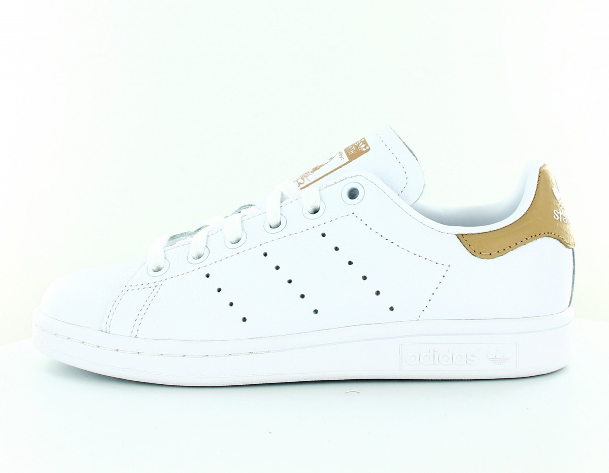 Adidas stan smith Blanc-beige-croco