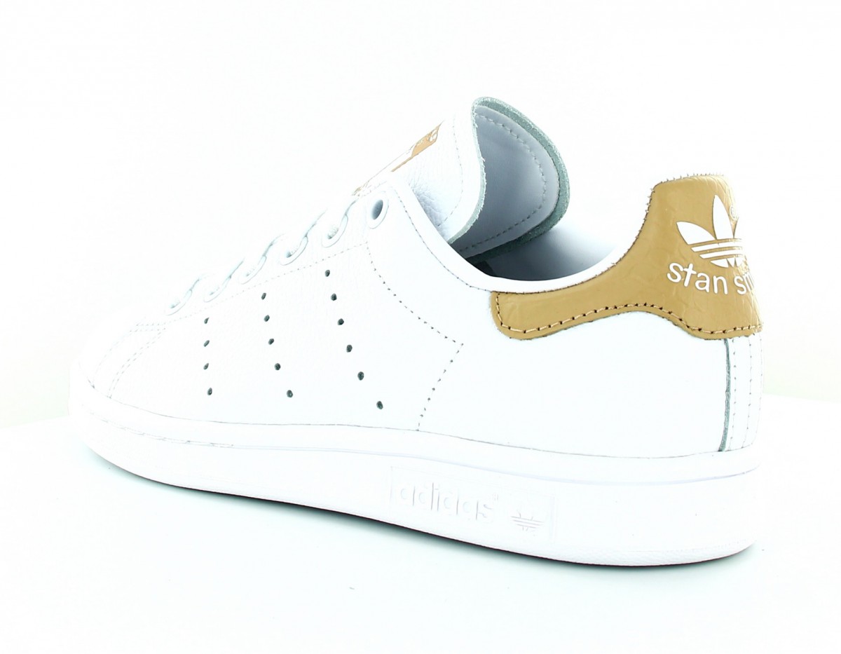 Adidas stan smith Blanc-beige-croco