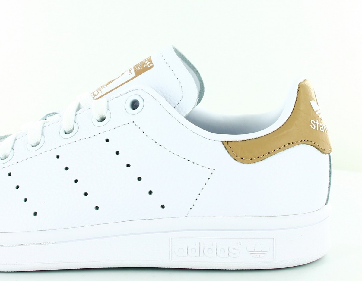 Adidas stan smith Blanc-beige-croco