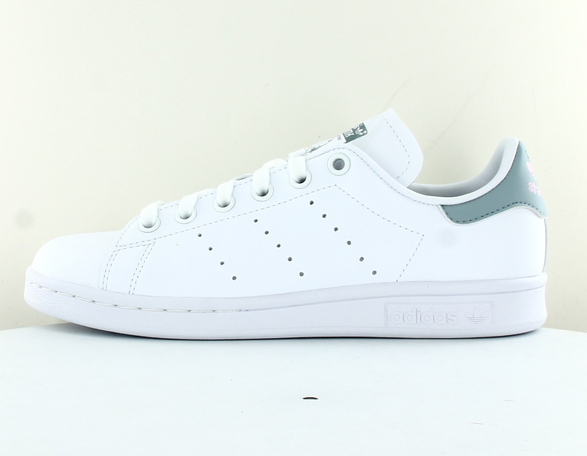 Adidas Stan smith femme blanc gris clair rose argent