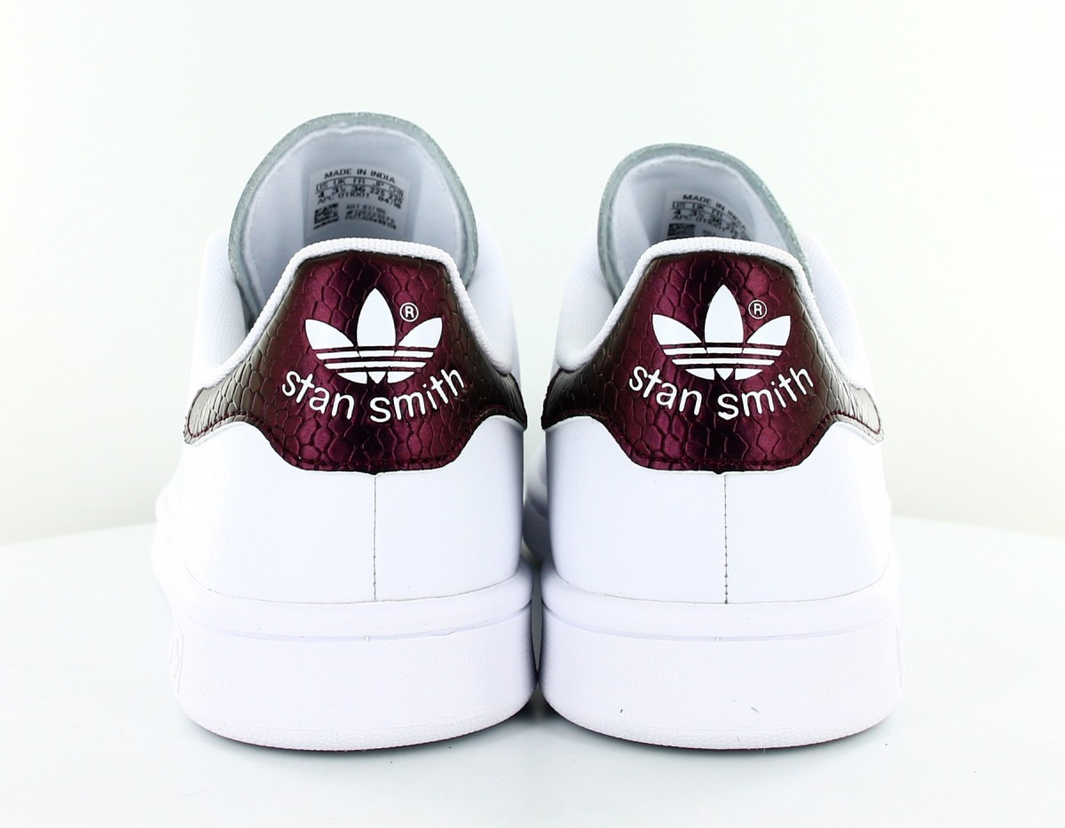 stan smith croco Bordeaux femme