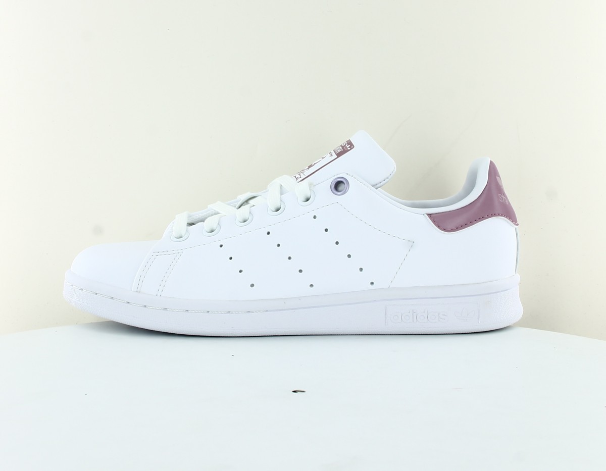 Adidas Stan smith femme blanc rose vernis