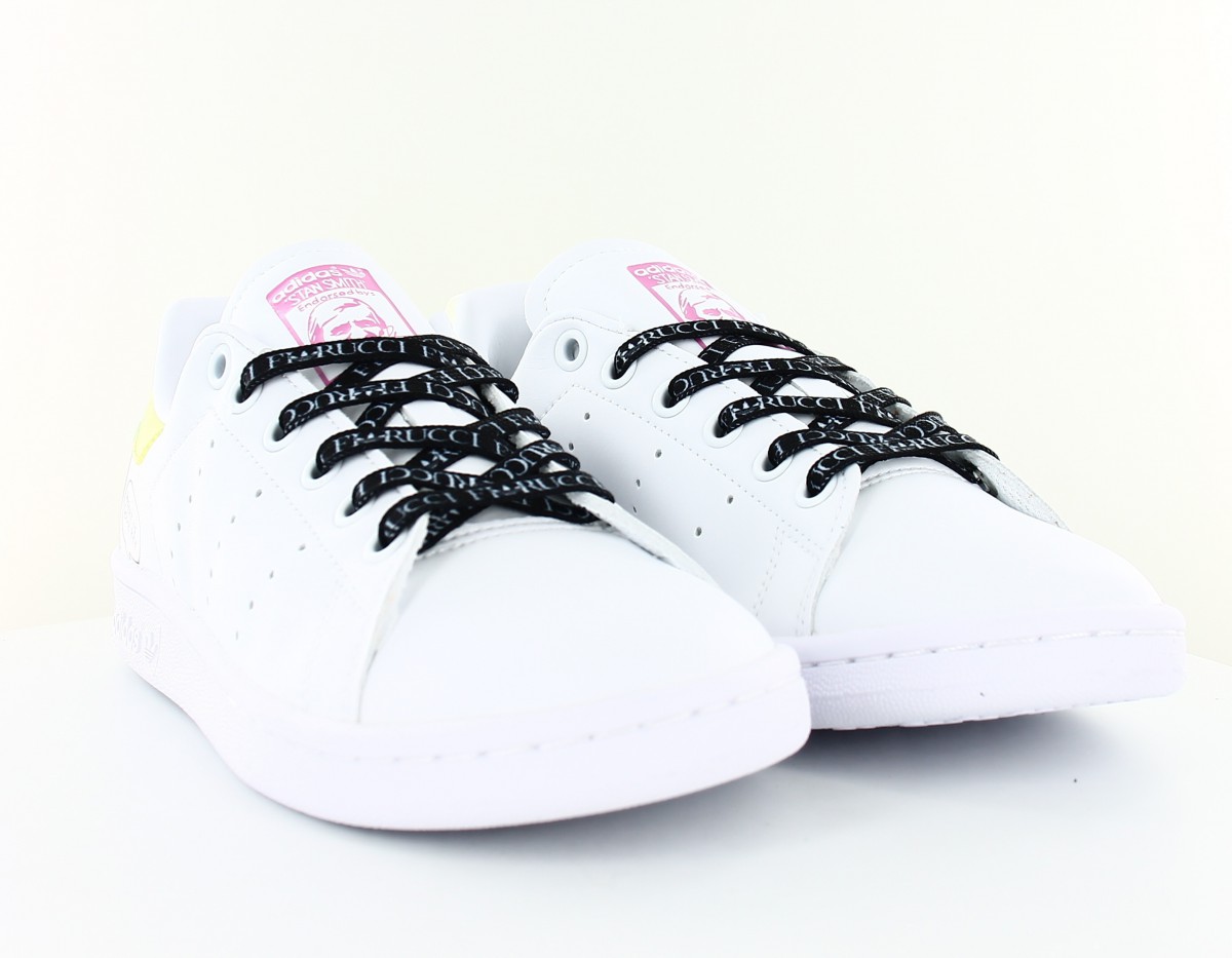 Adidas stan smith x fiorucci blanc jaune noir