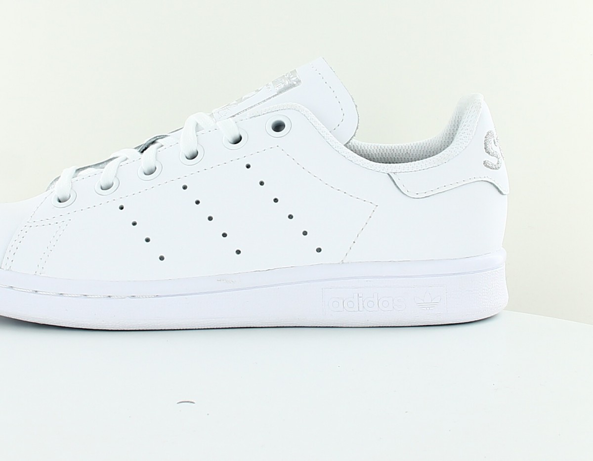 Adidas Stan Smith J blanc argent