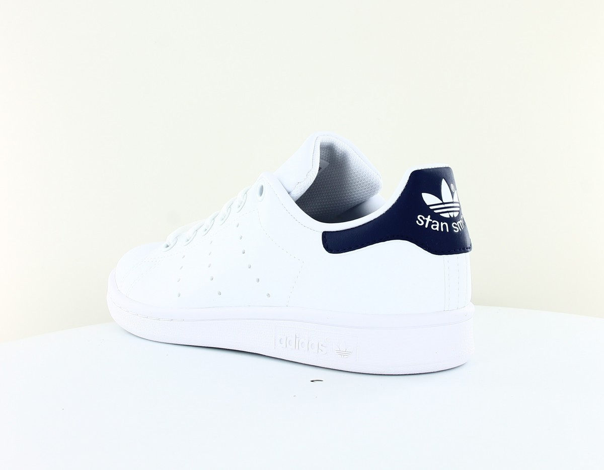 Adidas Stan smith J blanc bleu marine