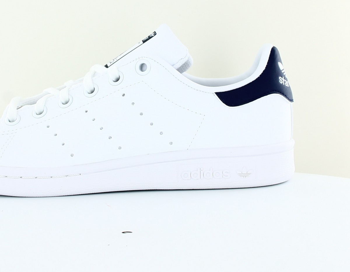 Adidas Stan smith J blanc bleu marine