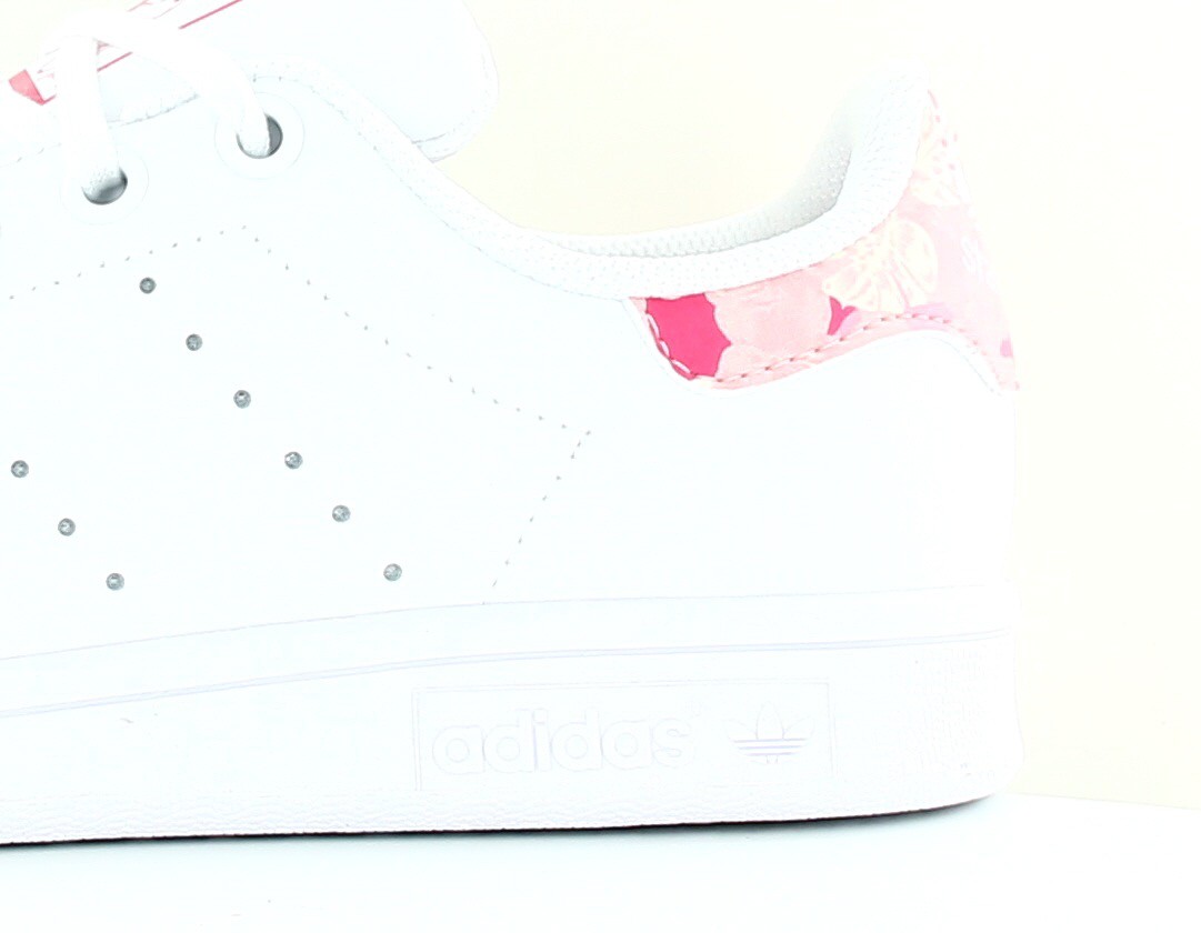 Adidas Stan Smith J blanc rose floral