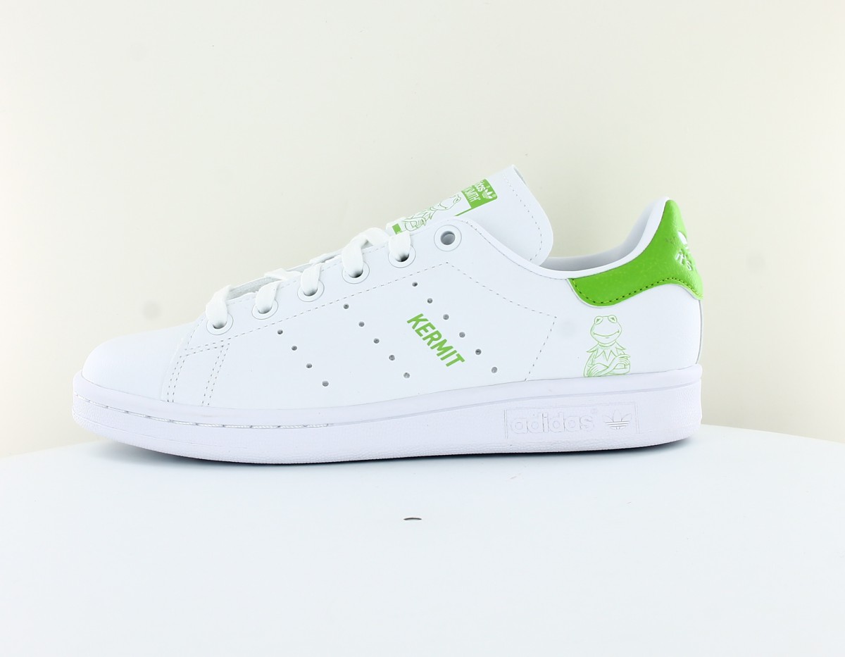 Adidas Stan smith kermit the frog blanc vert