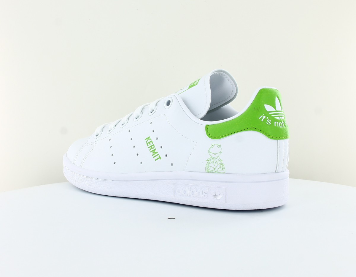 Adidas Stan smith kermit the frog blanc vert