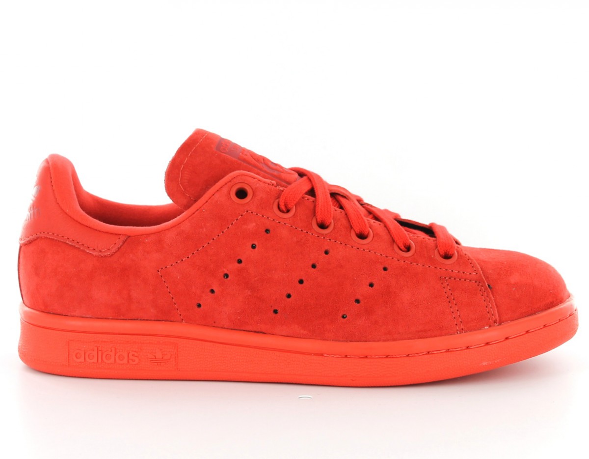 Adidas stan smith monochrome suede ROUGE