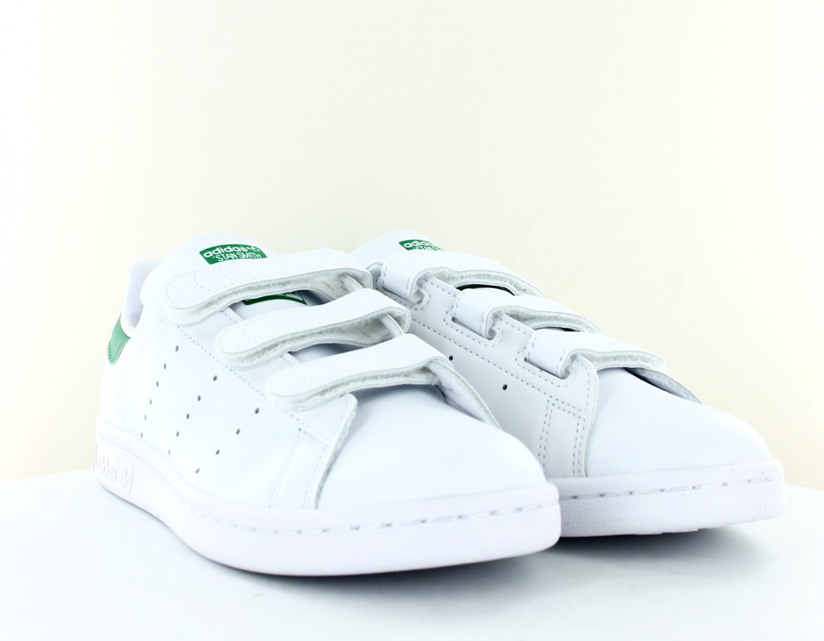Adidas stan smith scratch blanc vert