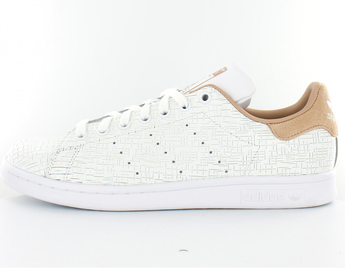 Adidas Stan Smith Strié Blanc-Beige