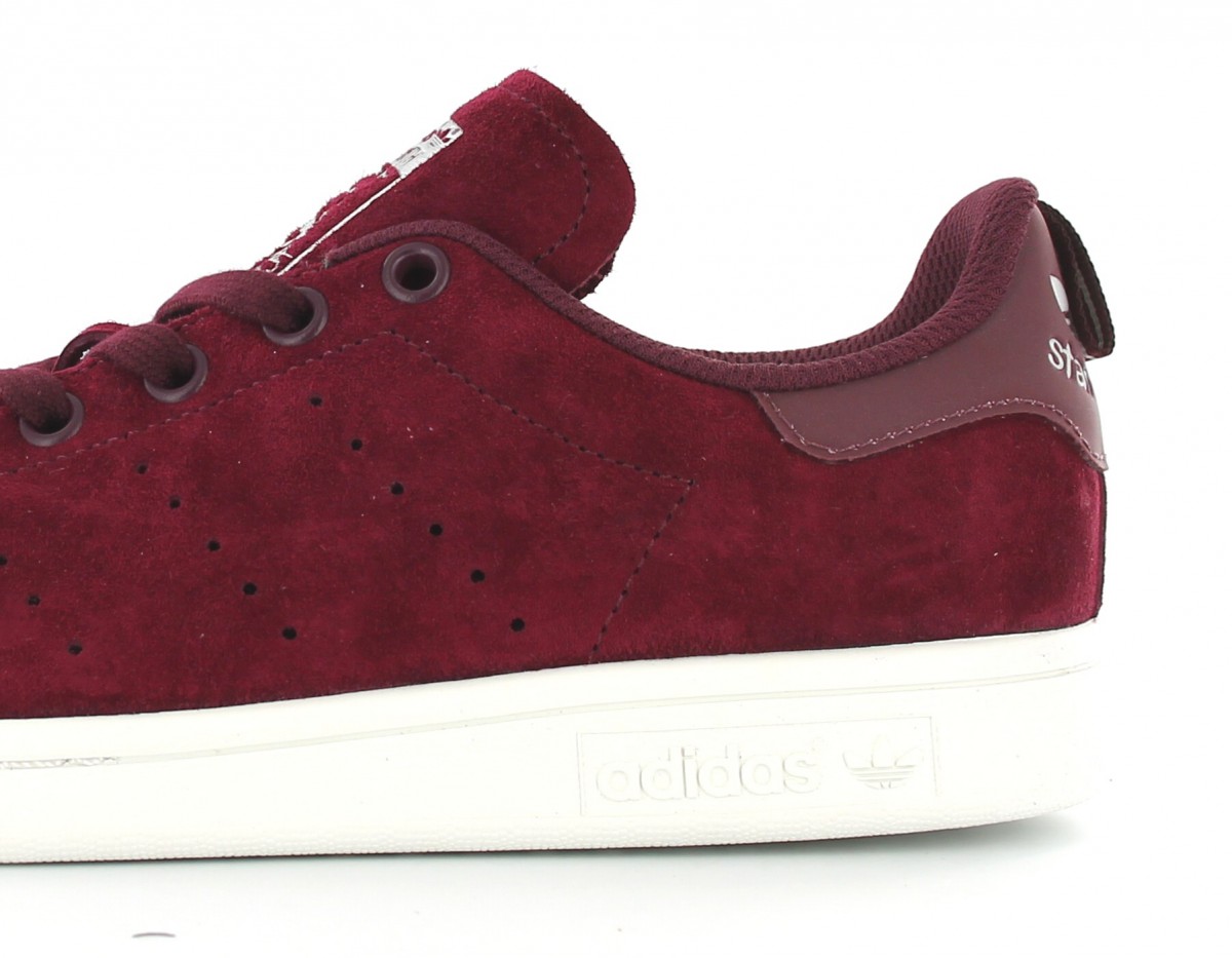 Adidas Stan Smith Suede Bordeaux/blanc