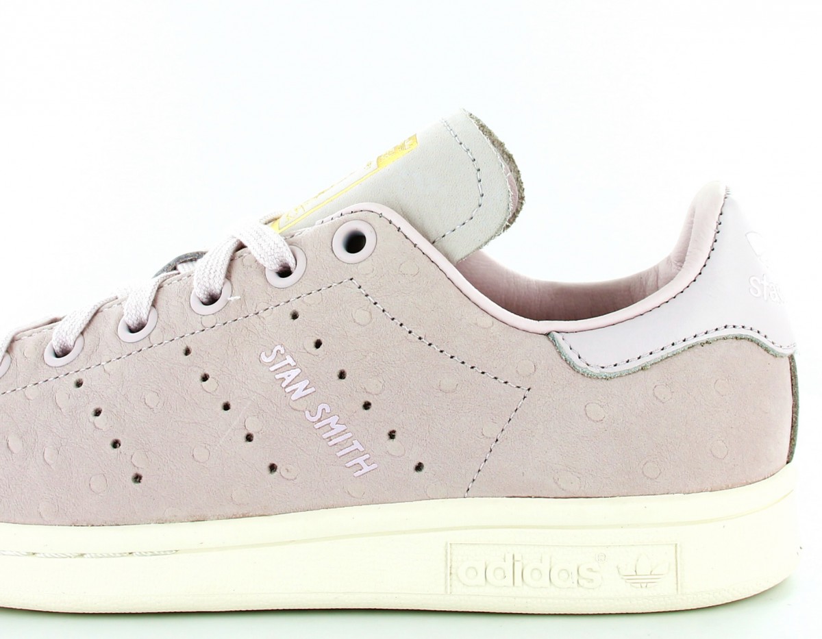 Adidas Stan Smith suede femme rose pale-beige