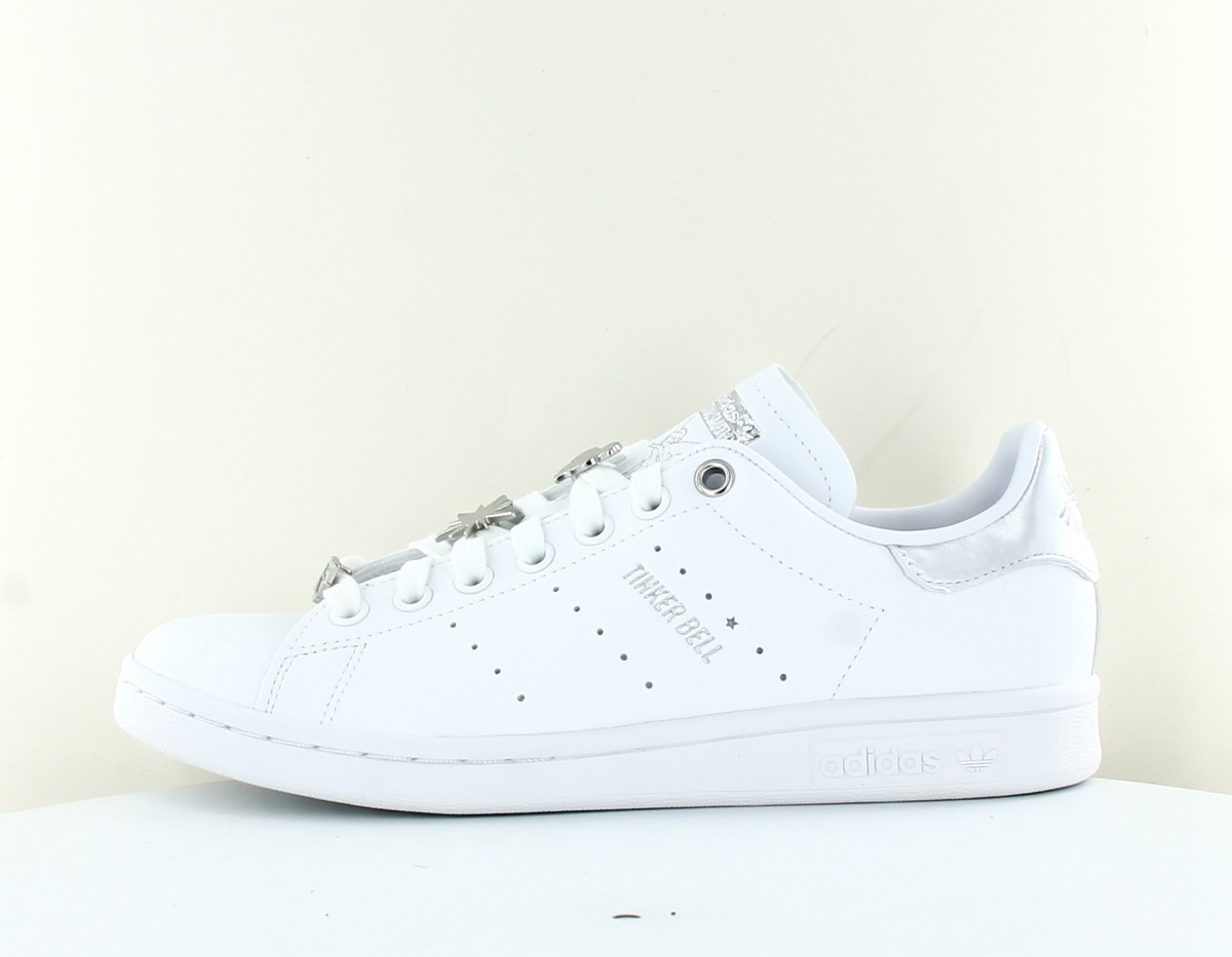 Adidas Stan smith tinker bell blanc argent