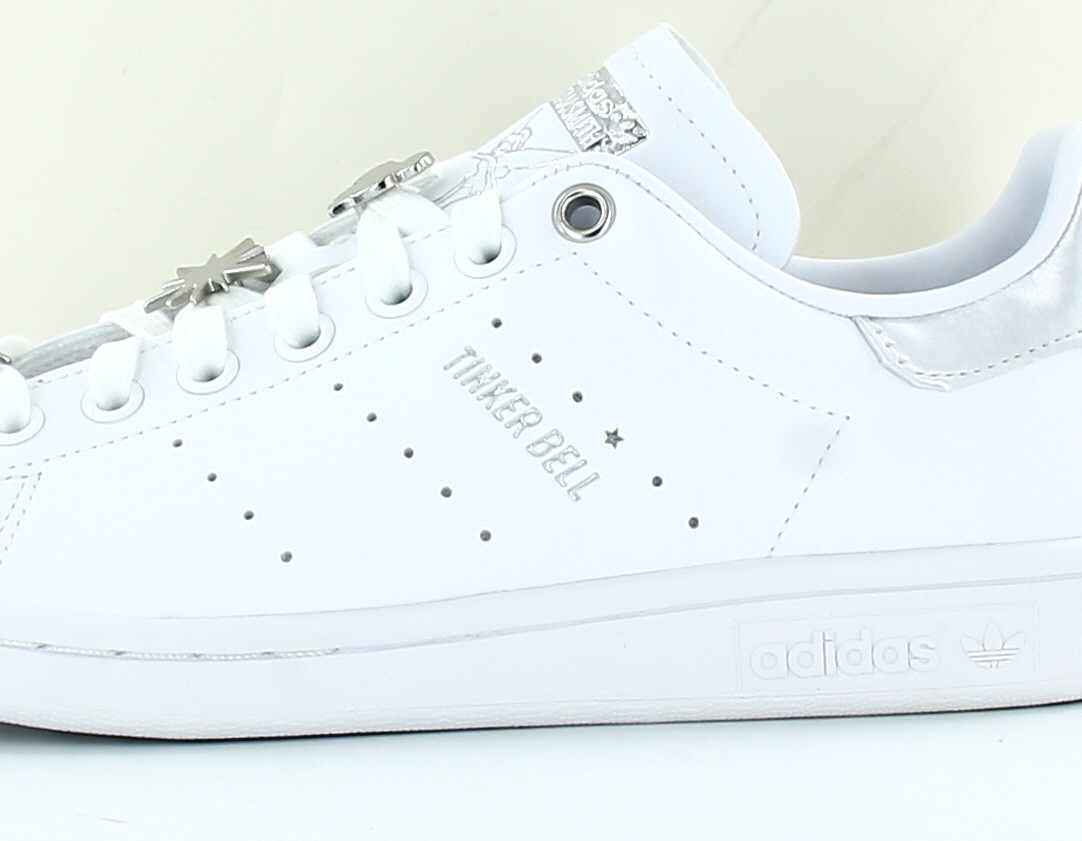 Adidas Stan smith tinker bell blanc argent