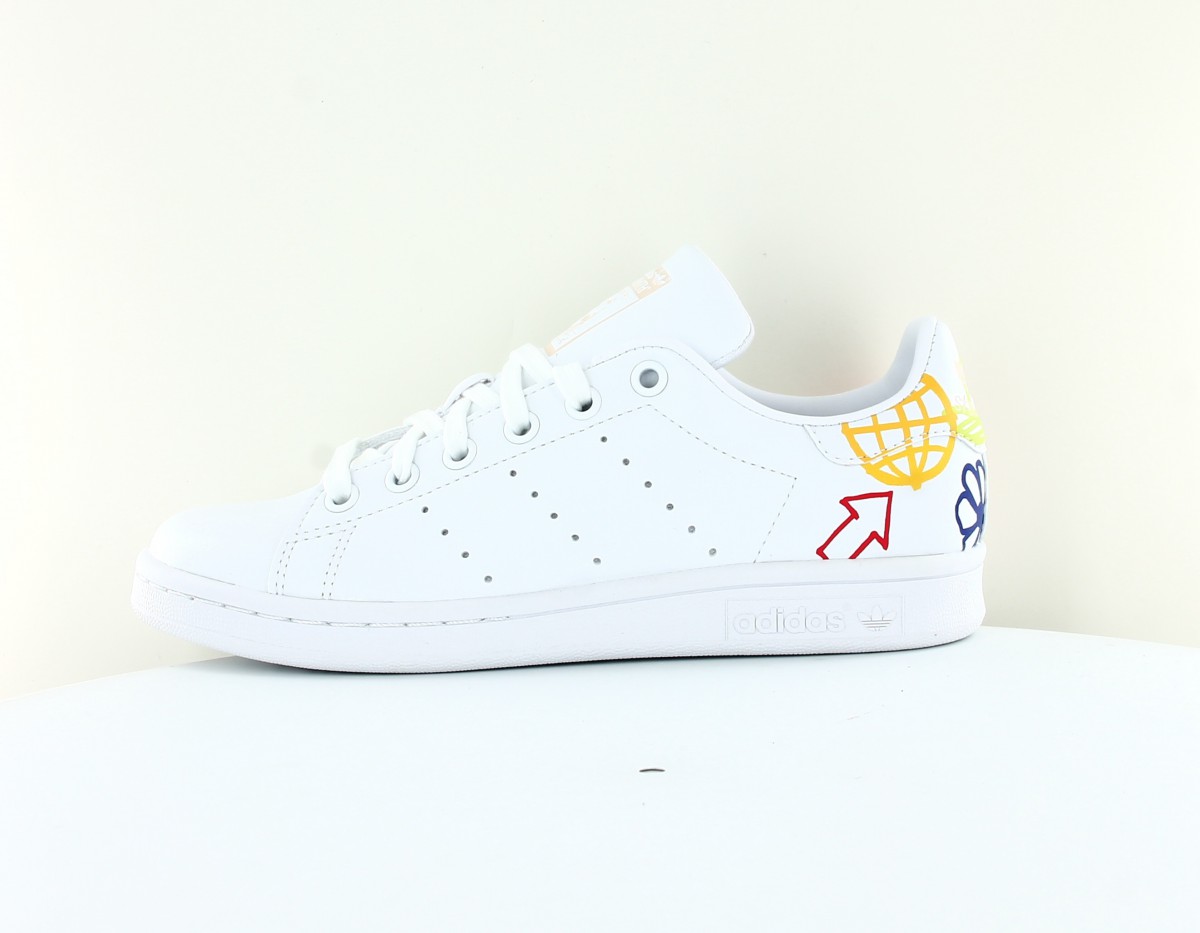 Adidas Stan smith vegan femme Blanc multicolor FX5679