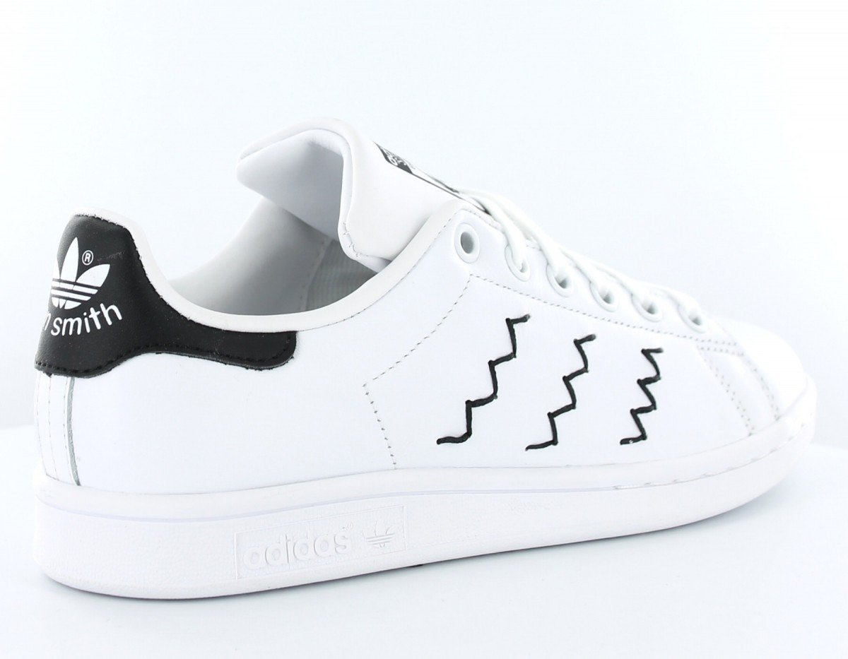 Adidas stan smith zig zag BLANC/NOIR