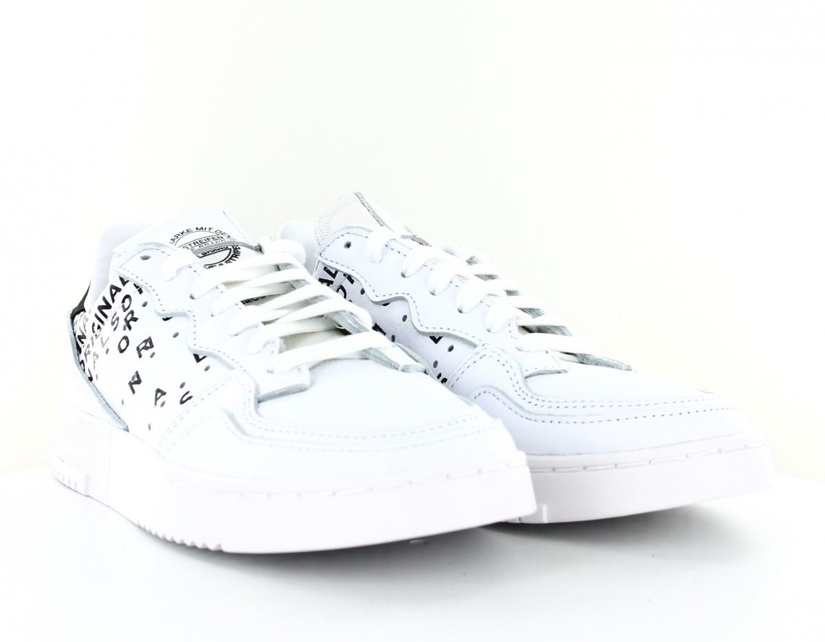 Adidas Supercourt originals logo blanc noir