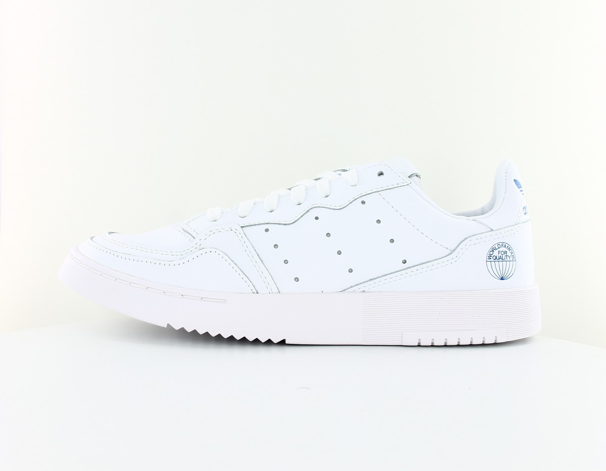 Adidas Supercourt world famous blanc bleu EF5887