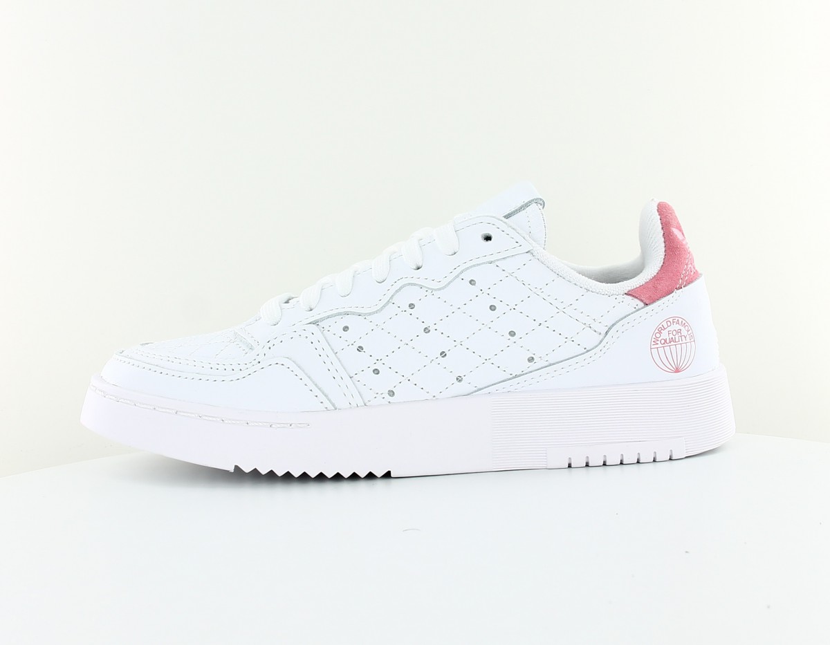 Adidas Supercourt world famous blanc rose
