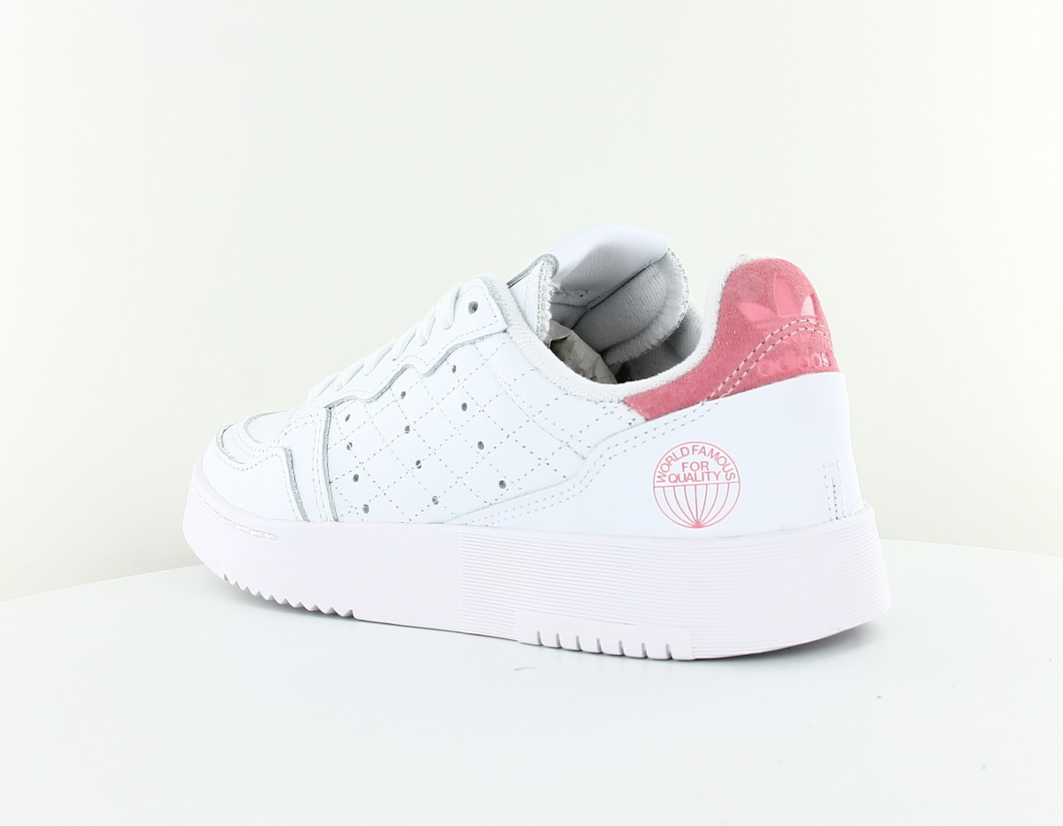 Adidas Supercourt world famous blanc rose