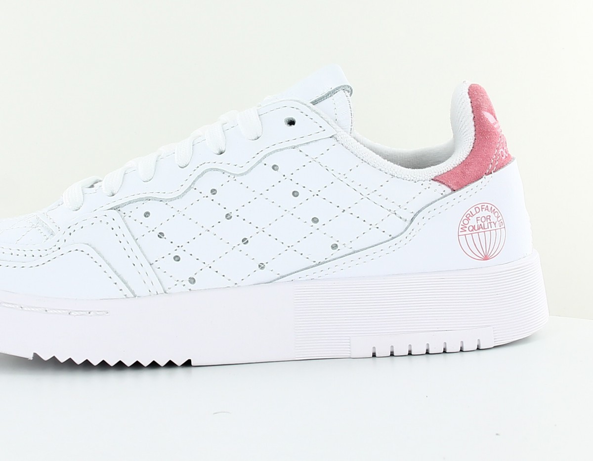 Adidas Supercourt world famous blanc rose