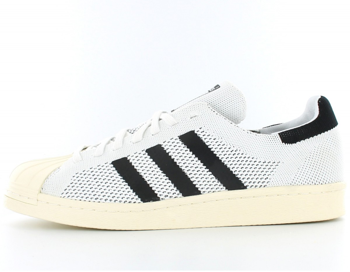 Adidas superstar 80s primeknit BLANC/NOIR