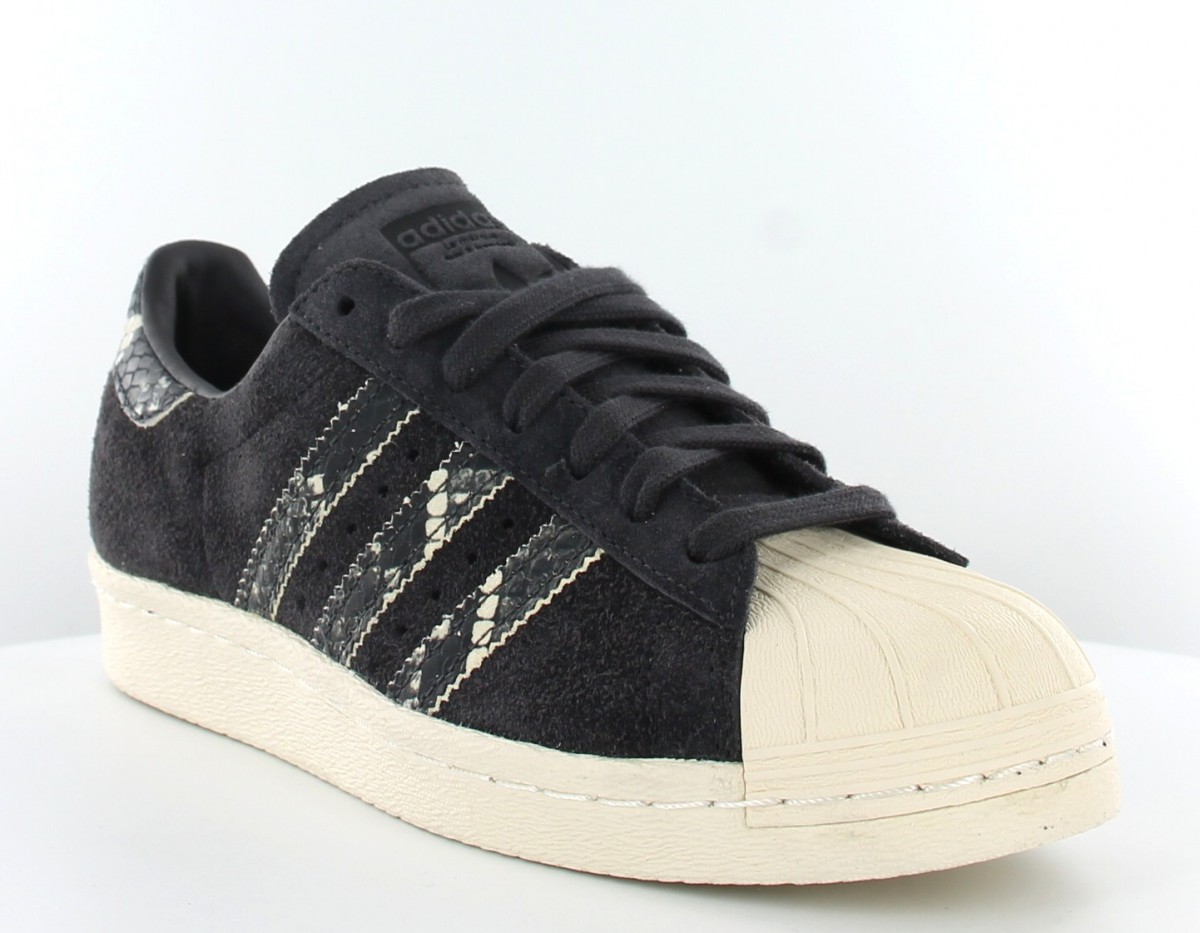 Adidas superstar 80s women Noir/serpent