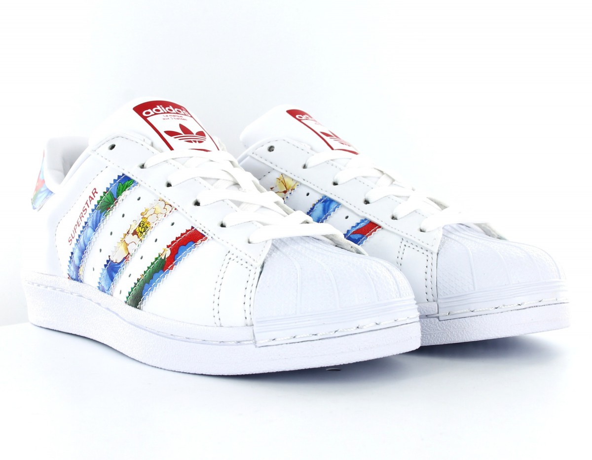 Adidas Superstar W Femme White-Multi-Colour