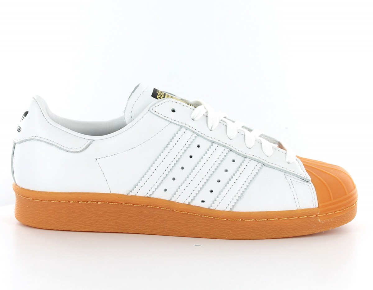 Adidas superstar 80 dlx blanc-gum