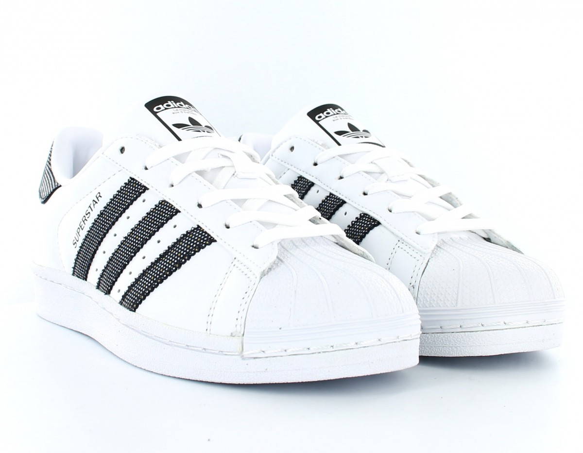 Adidas superstar femme Blanc/Noir/Perle