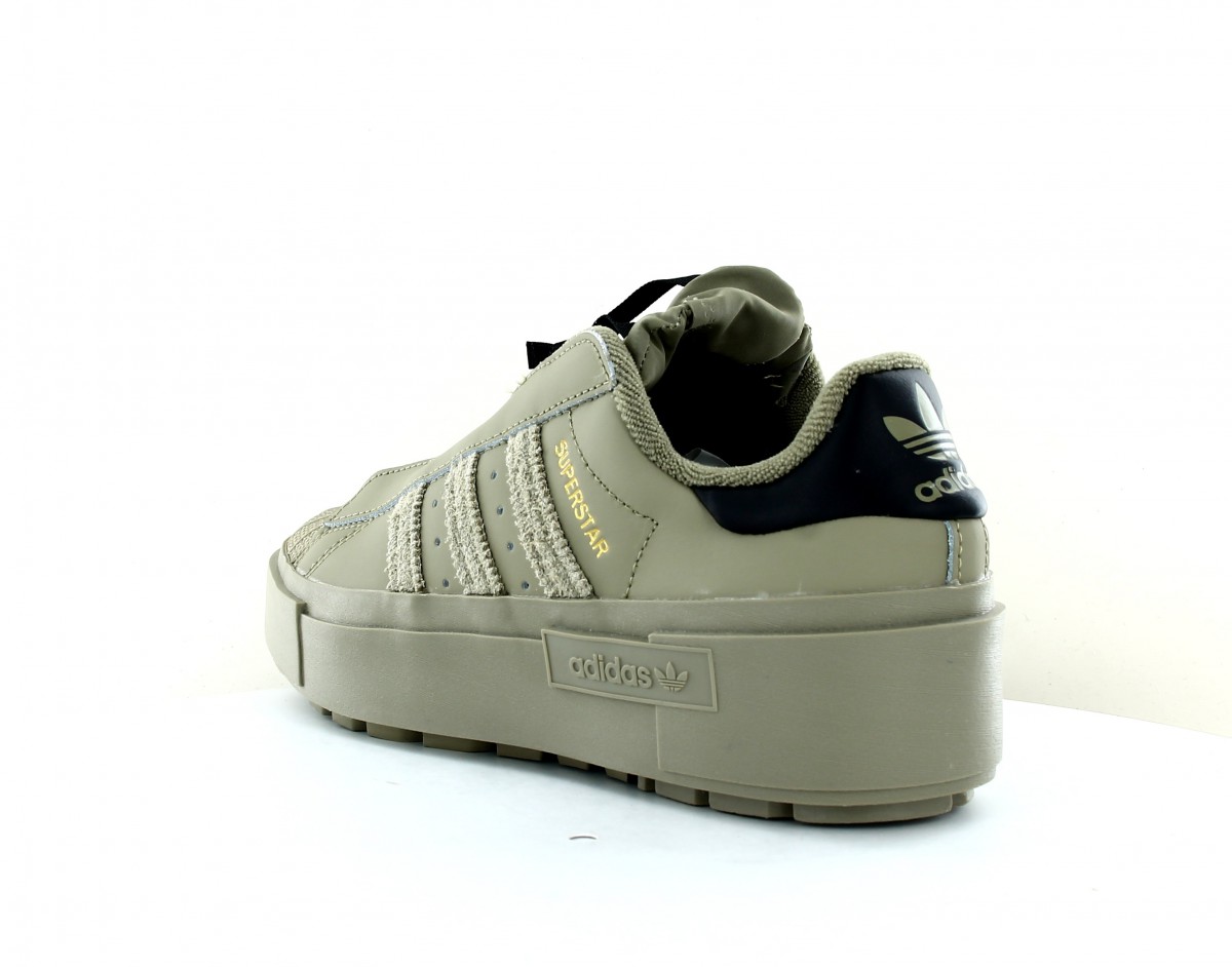 Adidas Superstar bonega x kaki noir