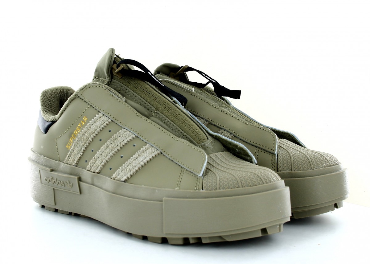 Adidas Superstar bonega x kaki noir