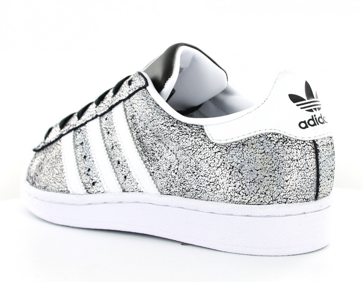 adidas superstar femme argent et blanc