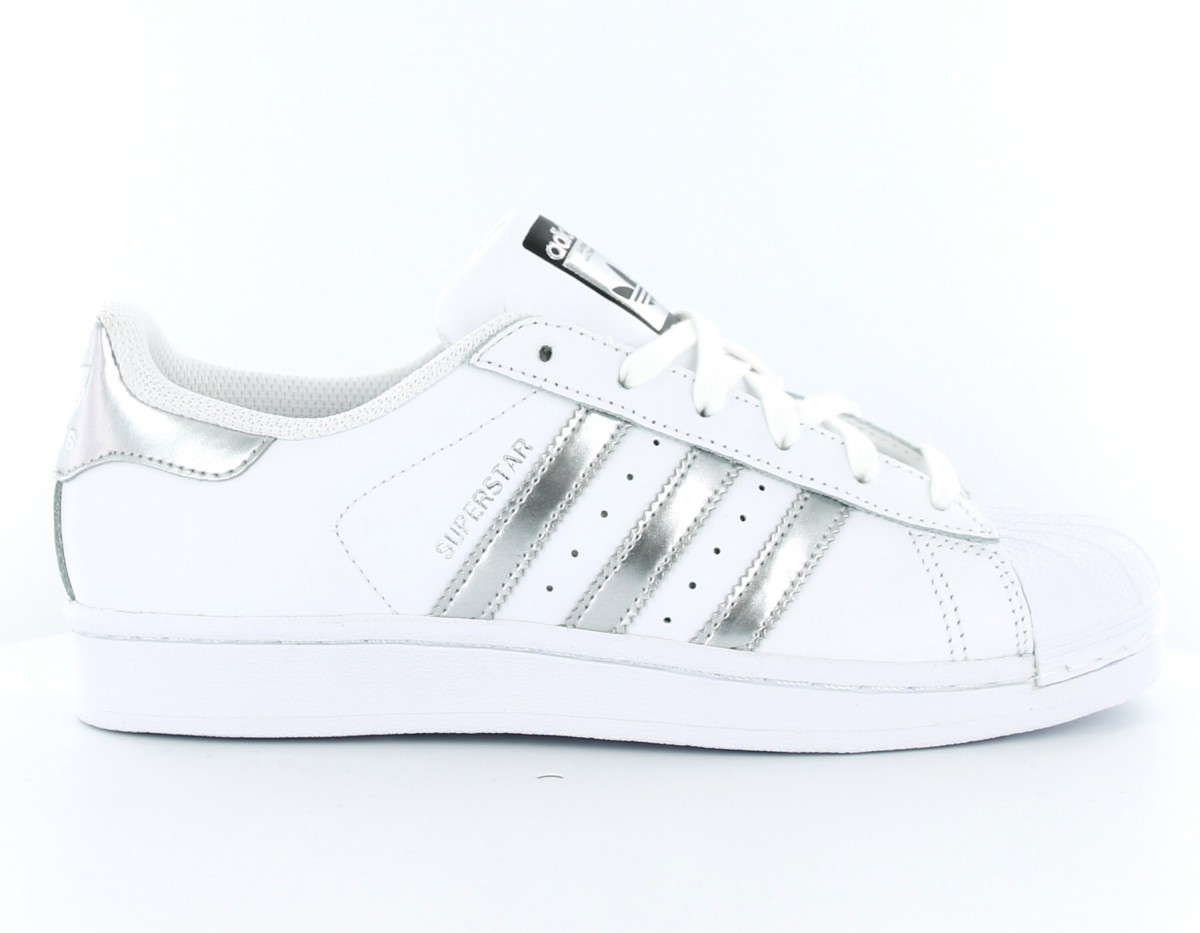 adidas superstar argent et blanc